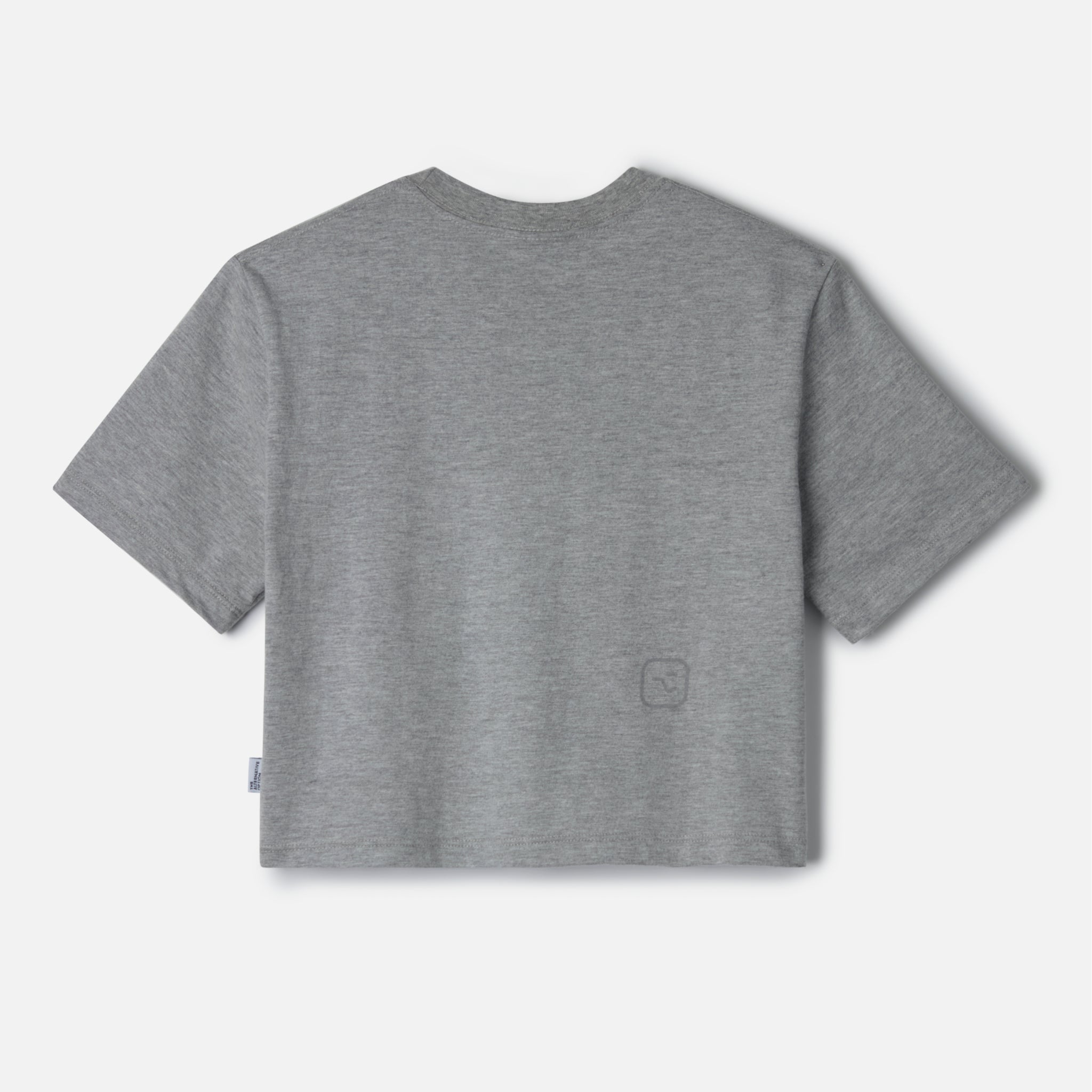THE LOWGO Crop Tee - Mixed Grey