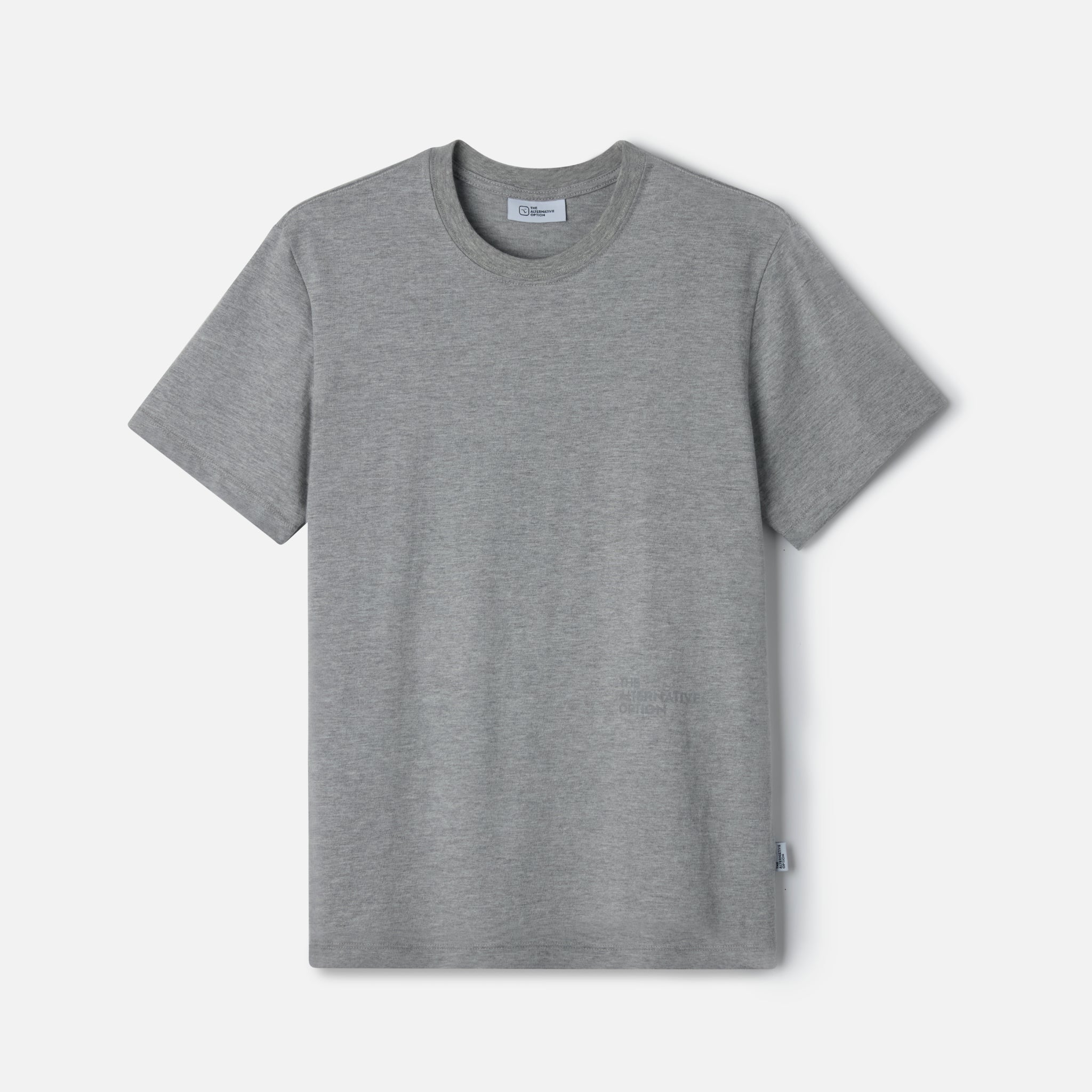 A minimalist tee made from soft, 220gsm organic cotton with a relaxed fit and low-set tone-on-tone logo. A clean, elevated essential.